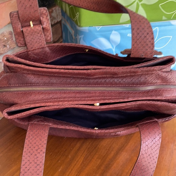 Perkins hobo tote leather snake skin texture - Picture 4 of 8